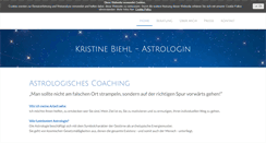 Desktop Screenshot of kristine-biehl.de